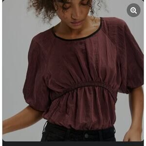 NWT Intimately Free People Womens Brown Sweet Talker Bodysuit Size Medium Boho